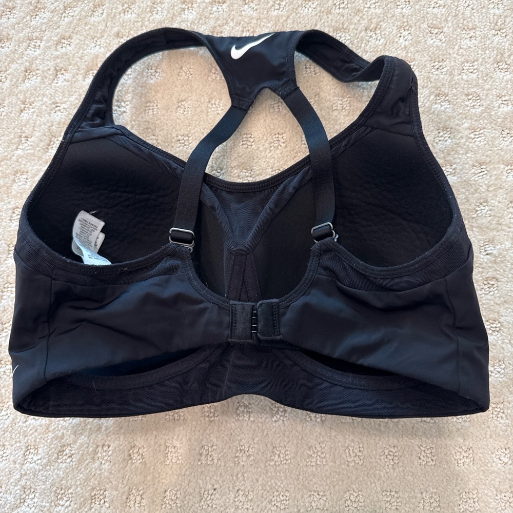 Nike Black Racerback Sports Bra High Support Padded Dri-FIT Size Small (D-E Cup) - Picture 3 of 4